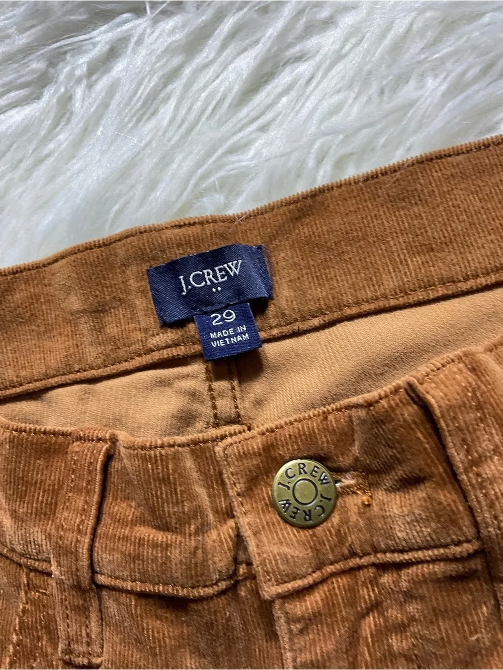 J Crew corduroy full-length essential straight pant